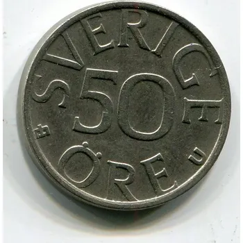 ŠVÉDSKO. 50 öre 1980.
