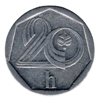 ČESKO. 20 haléřů 1993. Jablonec.