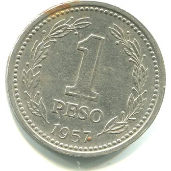 ARGENTINA. 1 peso 1957. KM-57