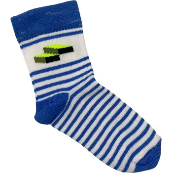 Dětské ponožky s lycrou modré s kostičkami, Velikost: 17 - 18 (25 - 27), Barva: Modrá