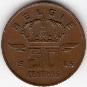 BELGIE. 50 centimes 1965. BELGIE.