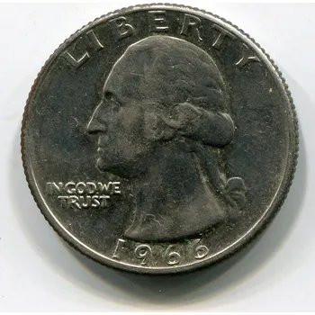 Sběratelství USA. 1/4 dollar 1966.