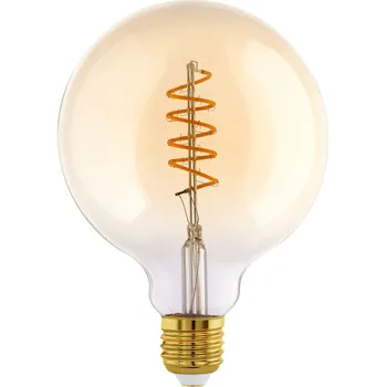 Žárovka LM-E27-LED G125 8W jantarová 2700K EGLO 110371