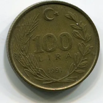 TURECKO. 100 lira 1991. KM-988