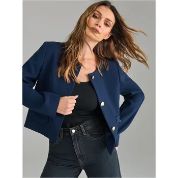 Dámské sako Sinsay - Blejzr - námořnická modrá - 958AW-59X - 958AW-59X-XXS-1