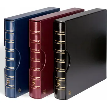 Obal pro sběratelský předmět Leuchtturm Album MAXIMUM CLASSIC, s kazetou, modrá