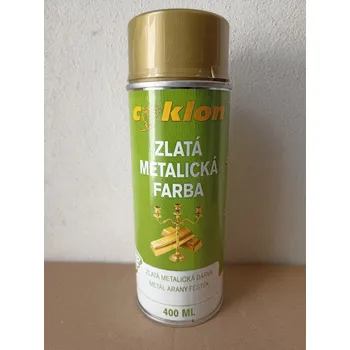Barva ve spreji Cyklon Zlatá metalická barva 400 ml