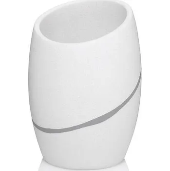 Držák na kartáček KELA Hrnek Talus polyresin bílá KL-20302