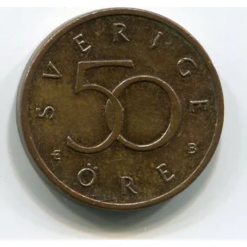 ŠVÉDSKO. 50 öre 2000. KM-878