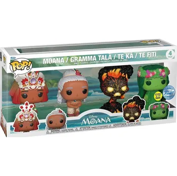 Figurka Funko | POP figurka Moana, Gramma Tala, Te Ká, Te Fiti 9 cm 4-pack exclusive