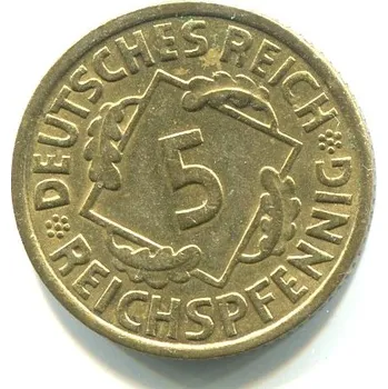 NĚMECKO. 5 Reichspfennig 1936/A