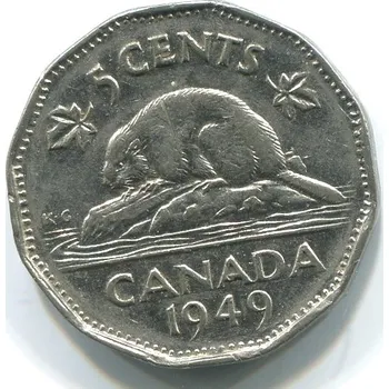 Kanada. 5 cents 1949. KM-42