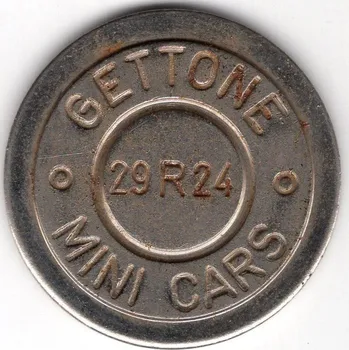 ITÁLIE. Mini Cars. 29R24. GETTONE.