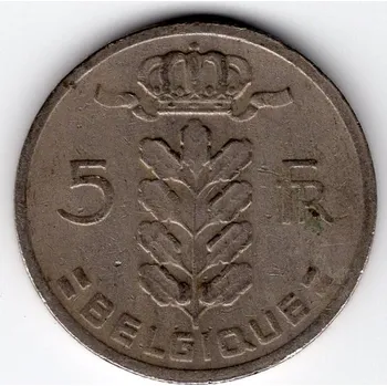 BELGIE. 5 francs 1967. BELGIQUE.