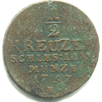 SLEZSKO. 1/2 Kreuzer 1797/B.