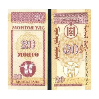 MONGOLSKO. 20 mongo (1993). Pi. 50.