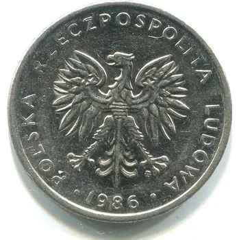 POLSKO. 20 złotych 1986.