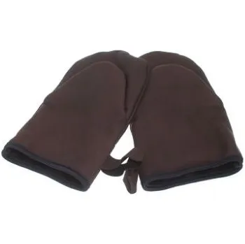 Chňapka Hnědé kožené chňapky - 2ks