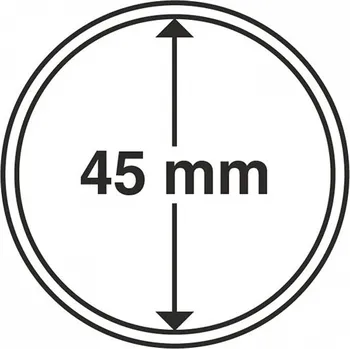 Obal pro sběratelský předmět Leuchtturm Kapsle na mince do Ø 45 mm - 10 kusů v balení