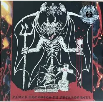 Zahraniční hudba LP Spiter: Enter The Gates Of Fucking Hell CLR 2024 Coloured Yellow With Blue And Red Splatter Vinyl