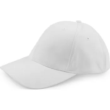 Kšiltovka Bavlněná kšiltovka unisex vhodná k dozdobení - 1 bílá