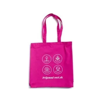 Nákupní taška Příjemná plátěná taška - růžová