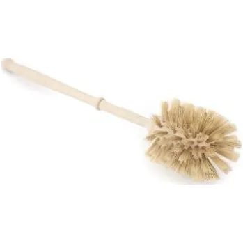 WC štětka Dřevěný WC kartáč s přírodními štětinami