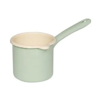 Konvička na mléko Smaltovaná konvička na mléko - 0,75 l - světle zelená