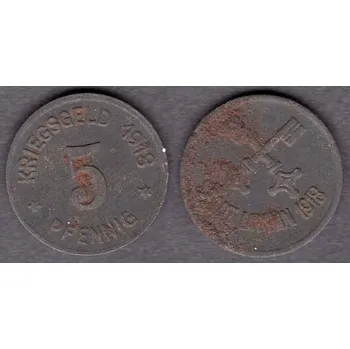 LAUBAN. 5 Pfennig 1918.
