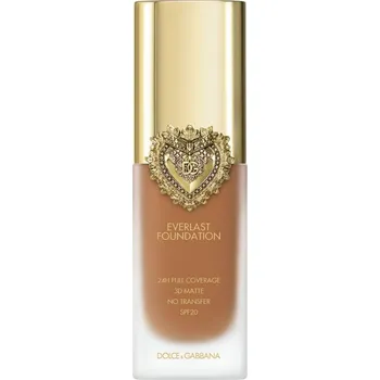 Make-up Dolce&Gabbana Flawless Everlast Foundation intenzivně krycí make-up s dlouhotrvajícím efektem SPF 20 odstín 25W Medium Deep 27 ml