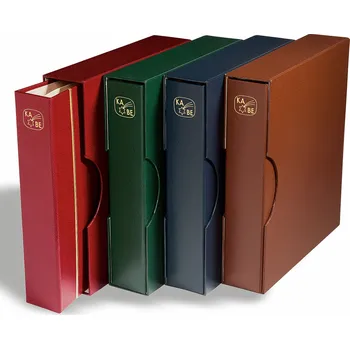 Obal pro sběratelský předmět Leuchtturm Album KABE DELTA A s kazetou a pevnou vazbou, modrý