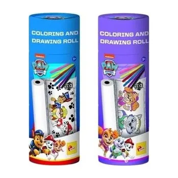 Cizojazyčná kniha Psi Patrol rolka do rysowania mix