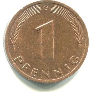 NĚMECKO. 1 Pfennig 1978/G
