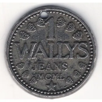 Štítek 1 WALLYS JEANS MCML. Dírka.