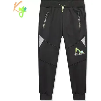Teplé softshellové tepláky chlapecké Kugo GK8636 černé