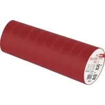 Izolační páska PVC 15mm / 10m červená