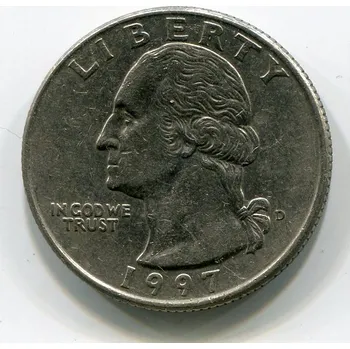 USA. 1/4 dollar 1997/D.