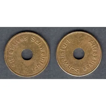 NĚMECKO. Žeton za parkoviště. Attraktives Schweinfurt.