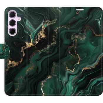 Pouzdro na mobilní telefon Flipové pouzdro iSaprio - Emerald 02 - Samsung Galaxy A55 5G