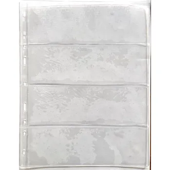 Obal pro sběratelský předmět Schulz List do alba STANDARD na bankovky, 4 pole