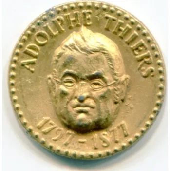 FRANCIE. Propagační žeton fy TOTAL. Adolphe THIERS.