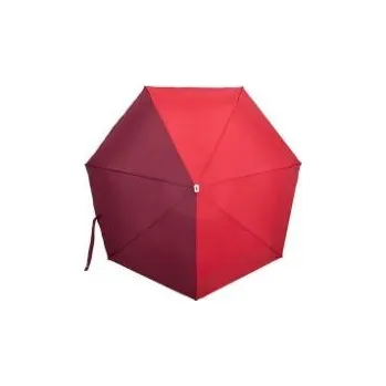Deštník Skládací deštník Anatole mini - Jules - dvoubarevný bordó/červená