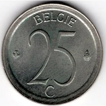 BELGIE. 25 centimes 1973. BELGIQUE.