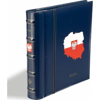 Obal pro sběratelský předmět Leuchtturm Album PERFECT DP CLASSIC, s kazetou, s potiskem - Švýcarsko, modrá