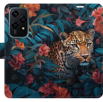 Pouzdro na mobilní telefon Flipové pouzdro iSaprio - Flower Jaguar 02 - Honor 200 Lite