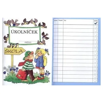 Úkolníček pro 1., 2., a 3. třídu A6 (datum, předmět, úkol, splněno)