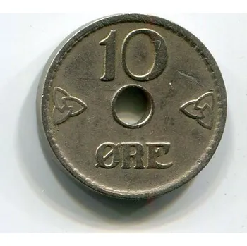 Sběratelství NORSKO. 10 öre 1924.