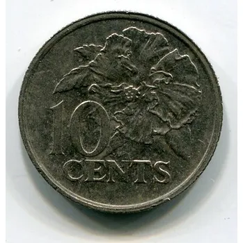 Trinidad a Tobago. 10 cents 1977