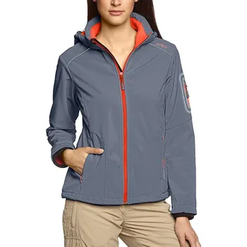 Dámská casual bunda Dámská softshellová bunda CMP Campagnolo (Grey/Campari)