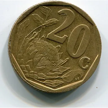 JIHOAFRICKÁ REPUBLIKA. 20 cents 1999.